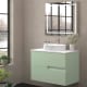 Mueble de baño con encimera piedra compactada blanca Bruntec Lia colores Principal 8