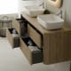 Mueble de baño con encimera de madera maciza Bruntec Baviera Detalle 2