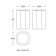 Papelera de baño Cosmic Line Croquis 2