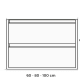 Conjunto completo de mueble de baño Bruntec Zaoma Croquis 12