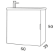 Conjunto mueble de baño fondo reducido 35 cm Campoaras Petit Croquis 6