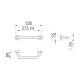 Asidero para baño Gedy Up Croquis 10
