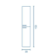 Columna de baño Royo Nisy Croquis 6