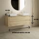 Mueble de baño con encimera de madera maciza Bruntec Laponia Croquis 3