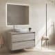 Mueble de baño moderno con encimera de madera Bruntec Oxford Principal 4
