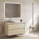 Mueble de baño moderno con encimera de madera Bruntec Oxford Principal 0