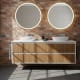 Mueble de baño madera maciza con encimera solid surface Bruntec Alpes 18 Principal 5