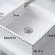 Lavabo sobre encimera Bruntec Quadro Croquis 1