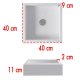 Lavabo sobre encimera Bruntec Quadro Croquis 2