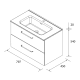 Conjunto mueble de baño Salgar Morai Croquis 9