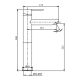 Grifo de lavabo GME Iony Croquis 2