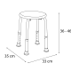 Taburete de baño Bruntec 108 Croquis 1