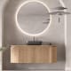 Mueble de baño madera varias medidas, maciza de fresno con encimera de madera Bruntec Evo Curve Principal 0