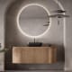 Mueble de baño madera maciza de fresno con encimera de madera Bruntec Neo Curve Principal 0