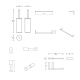 Conjunto accesorios de baño de Cosmic Logic Croquis 6
