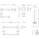 Conjunto de accesorios de baño Cosmic Duo Round Croquis 5