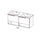 Conjunto mueble de baño Viso Bath Eleven Croquis 10