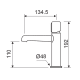 Grifo de lavabo Lluvibath Tívoli Croquis 2