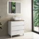 Mueble de baño con encimera de madera Bruntec Boston Principal 4