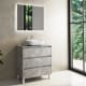 Mueble de baño con encimera de madera Bruntec Boston Principal 2