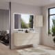 Mueble de baño color madera con encimera de madera Bruntec Vilma Principal 0