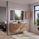 Mueble de baño color madera con encimera de madera Bruntec Vilma Principal 2
