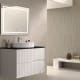 Mueble de baño con encimera piedra compactada negra Bruntec Ebi colores Principal 1