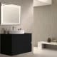 Mueble de baño con encimera piedra compactada negra Bruntec Ebi colores Principal 2