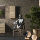 Conjunto mueble de baño fondo reducido 41cm Coycama Comet tirador negro Ambiente 6