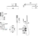Conjunto de ducha empotrado Imex Firenze Croquis 9