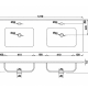Conjunto mueble de baño Bruntec Evora Croquis 4