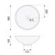 Lavabo sobre encimera Bruntec Cerdeña Croquis 1