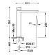 Grifo de lavabo Tres Project XXL Croquis 12