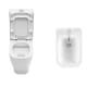 Pack inodoro + bidé compacto de Unisan Sanidusa Look Detalle 1