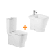Pack inodoro + bidé compacto de Unisan Sanidusa Look Principal 0
