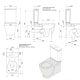 Pack inodoro + bidé compacto de Unisan Sanidusa Look Croquis 4
