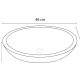 Lavabo de mármol natural Bruntec Bol Croquis 2