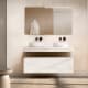 Mueble de baño con encimera de madera 10 cm de altura en color Cala con cajonera Visobath Nomad Principal 2