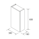 Columna de baño Salgar Infinity Croquis 10