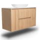 Mueble de baño madera maciza con encimera de solid surface Bruntec Alpes 13 Detalle 2
