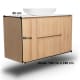 Mueble de baño madera maciza con encimera de solid surface Bruntec Alpes 13 Croquis 8