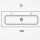 Lavabo encastrado Viso Idea Match Croquis 11