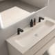 Lavabo encastrado para dos grifos de un seno Viso Idea Match Principal 0