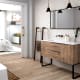 Mueble de baño con encimera de madera Bruntec Coban opción 6