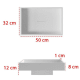 Lavabo sobre encimera Bruntec Square Lines Croquis 1
