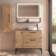 Mueble de baño con banquillo, encimera de madera VisoBath Verso Principal 2