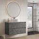 Mueble de baño con encimera Piedra Compactada blanca Bruntec Artemisa Principal 3