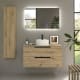 Conjunto mueble de baño Salgar Leni con lavabo sobre encimera Principal 0