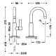 Grifo de lavabo Tres Project Croquis 4