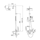 Conjunto de ducha y baño Imex Toscana Croquis 6